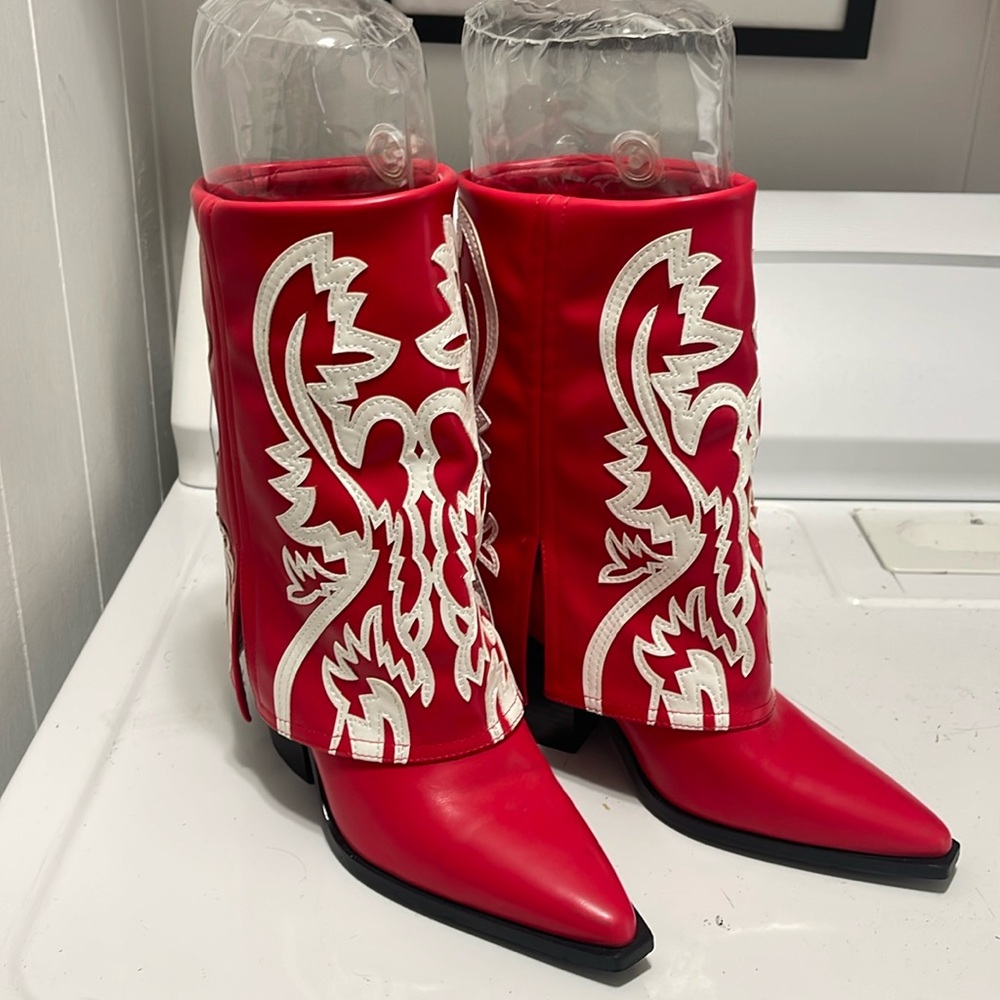 Cow girl boots by Azalea Wang by Urban Outfitters